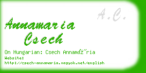 annamaria csech business card
